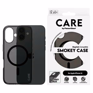 CARE by PanzerGlass Flagmano dėklas telefonui iPhone 16 6.1" dūminis/dūminis Magnetinis 1349