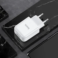 Įkroviklis Hoco USB A 2A 10W + kabelis USB A į USB C N2 baltas