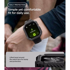 Spigen Rugged Armor dėklas, skirtas Apple Watch 42 mm – matinis juodas