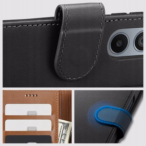 Tech-Protect piniginės dėklas Motorola EDGE 50 NEO - juodas