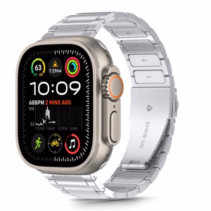 Dirželis TECH-PROTECT STAINLESS CLASSIC APPLE WATCH 6 / 7 / 8 / 9 / 10 / SE / ULTRA 1 / 2 (44 / 45 / 46 / 49 MM) sidabrinis