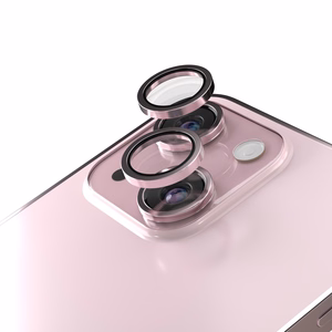 Etteri kameros lęšio apsauga iPhone 15 / 15 Plus rožinė