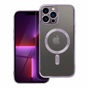 ELECTRO MAG COVER dėklas telefonui suderinamas su MagSafe iPhone 13 Pro Max giliai violetinis