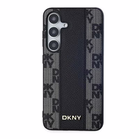 DKNY Odinis langeliais raštuotas magnetinis dėklas Samsung Galaxy S24 - juodas