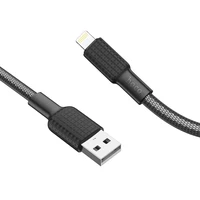Kabelis USB A į Lightning Hoco 2,4A 1 m X69 juodas baltas