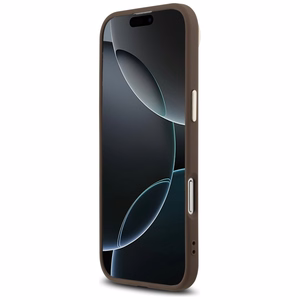 Guess 4G Triangle Logo Magnetinis dėklas telefonui iPhone Air - rudas ir auksinis