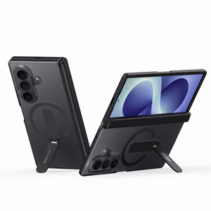 Dux Ducis Kind dėklas, skirtas Samsung Galaxy Z Fold 8 Ultra / Z Fold 7, su stovu, suderinamas su MagSafe – juodas