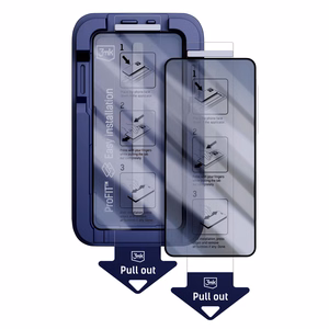 9H grūdintas stiklas su 3mk HardGlass Max privatumo filtru Samsung Galaxy S26