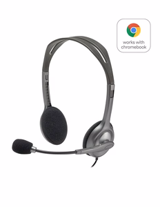 Logitech H111 Стереогарнитура серый