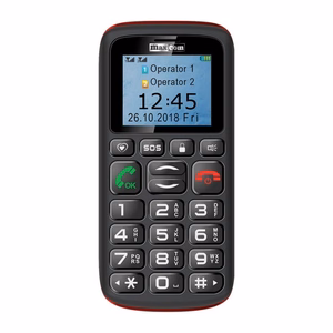 Maxcom MM 428 L GSM Mobile Phone, Black/Red