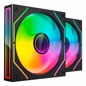 Mars Gaming MF3DPROX2 Kompiuterio aušinimo sistema Kompiuterio korpusui Ventiliatorius 12 cm Juoda