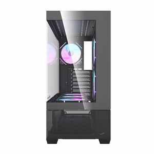 Darkflash DS900 AIR kompiuterio korpusas (juodas) su 6 ARGB ventiliatoriais