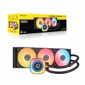 CORSAIR iCUE LINK TITAN 360 RX LCD vandeninis aušintuvas