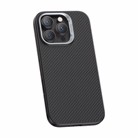 Benks Magnetinis Armor Pro Kevlar dėklas su metalo rėmu 600D (AD66) Iphone 16 Pro Max juodas ( Kamera valdymo mygtukas )