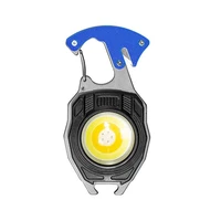 Mini flashlight LED keychain W5147 Type C with 2 screwdriver bits blue