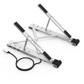 Choetech stovas daugiafunkcinė stotelė nešiojamam kompiuteriui PD / USB-C HDMI (4K / 30Hz) / 2xUSB-A / 1xUSB-C / 1xSD / 1xTF juodas (HUB-M43)