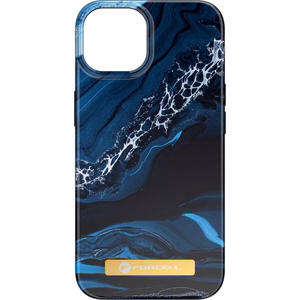 FORCELL F-PROTECT Mirage dėklas telefonui suderinamas su MagSafe IPHONE 15 Plus vandenyno marmuras