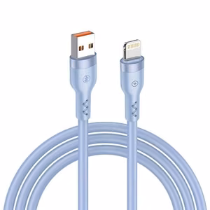 T-PHOX LAIDAS BOLD USB/LIGHTNING 3A ŠVIESIAI MĖLYNAS