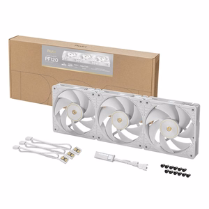 ASUS ProArt PF120 Fan PWM White 3in1 Kompiuterio korpusui Ventiliatorius 12 cm Balta 3 vnt