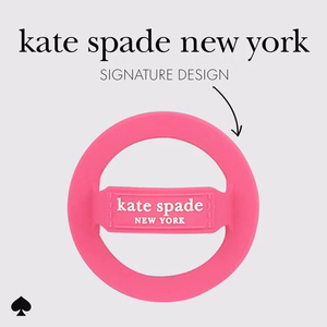 MagSafe magnetinis telefono laikiklis pirštui Kate Spade New York Magnetic Loop Grip, „Pom Pom Pink“