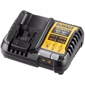 DeWalt DCB1104P2-QW rinkinys įkroviklis DCB1104 + 2 baterijos DCB184 18 V 5 Ah