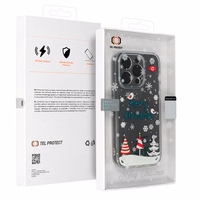 TEL PROTECT Kalėdinis dėklas telefonui Samsung S23 Ultra Dizainas 4 Skaidrus