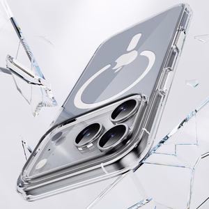 Rock Crystal Shield Serijos Magnetinis Dėklas Iphone 17 Pro Max permatomas