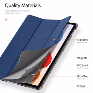 Dėklas Dux Ducis Domo Xiaomi Redmi Pad 2 Pro 12.1 tamsiai mėlynas