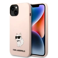 Karl Lagerfeld KLHCP14MSNCHBCP iPhone 14 Plus 6.7" kietasis dėklas rožinis/rožinis Silikoninis Choupette