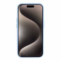 Camshield Soft dėklas iPhone 15 Pro Max šviesiai mėlynas