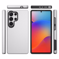 Dėklas Perfectionists Triangle Case Samsung S938 S25 Ultra sidabrinis