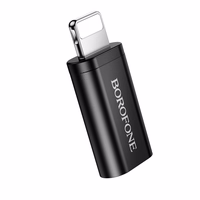 Borofone adapteris BV26A - Type C į Lightning - juodas