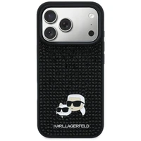 KARL LAGERFELD case for IPHONE 17 Pro KLHCP17L6PRKCLK (Rhinestone W/ K&C PIN) black