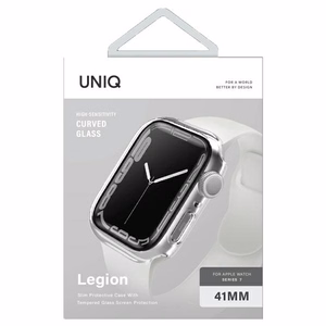 Uniq dėklas Legion Apple Watch Series 7/8/9 41mm skaidrus