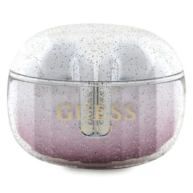 Guess Bluetooth ausinės GUTWSHDGKEEP TWS GLITTER GRADIENT rožinės