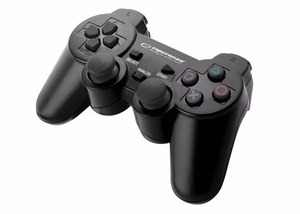 Esperanza EGG107K žaidimų valdiklis Gamepad PC, Playstation 3 analoginis / skaitmeninis USB 2.0 juodas
