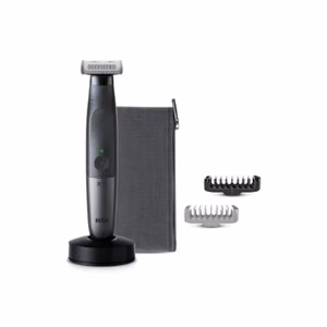Braun veido ir kūno plaukų trimeris XT5300, serija XT5, belaidis, šlapiam ir sausam naudojimui, ilgio nustatymų skaičius 6, juodas/sidabrinis