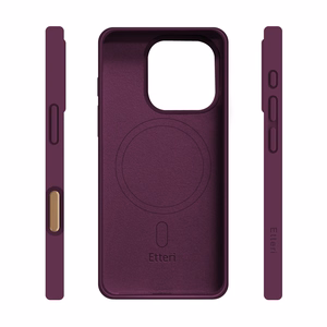 Etteri Silicone Mag dėklas, skirtas iPhone 16 Pro Max 6,9 col., tamsios vyšnių spalvos