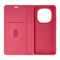 Wonder Frame dėklas telefonui Xiaomi Redmi Note 14 Pro 5G/Note 14 Pro Plus 5G raudonas