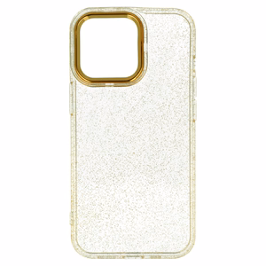 Tel Protect Gold Glitter dėklas iPhone 14 auksinis