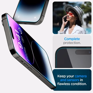 Spigen Glas.tR EZ Fit Apsauginis stiklas iPhone 14 Pro Max - 2 vnt.