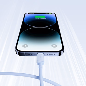 Joyroom Multi-Color Series A14 USB-C / Lightning 20W kabelis 1.2 m - mėlynas