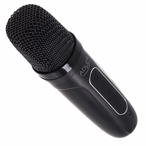 Adler AD 1199 karaokės garsiakalbis su mikrofonu, SD/USB/AUX/Bluetooth, juodas