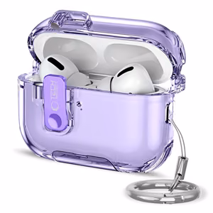 "Tech-Protect Bounce Pro" dėklas "AirPods Pro 3" - Violetinės spalvos