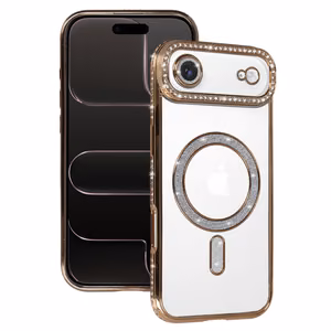 Dėklas telefonui (m) Bling Magsafe Case for Iphone 17 Air - auksinis