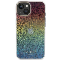 Guess IML Faceted Mirror Disco Iridescent dėklas telefonui iPhone 15 - įvairiaspalvė
