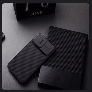 Nillkin CamShield Pro iPhone 16 Pro dėklas (juodas)