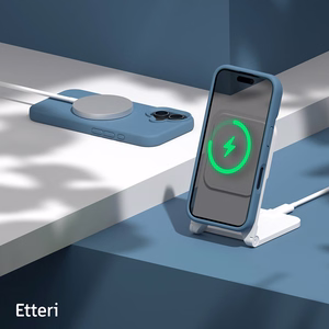 "Etteri" silikoninis "Mag" dėklas iPhone 16 6,1" tamsiai mėlynas