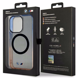 Dėklas BMW BMHMP14XHTGE iPhone 14 Pro Max 6.7" pilka/pilka kietas dėklas Gradientinis Bamperis MagSafe