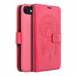 MEZZO Knyginis dėklas telefonui IPHONE 7 / 8 / SE 2020 / SE 2022 sapnų gaudyklė purpurinė